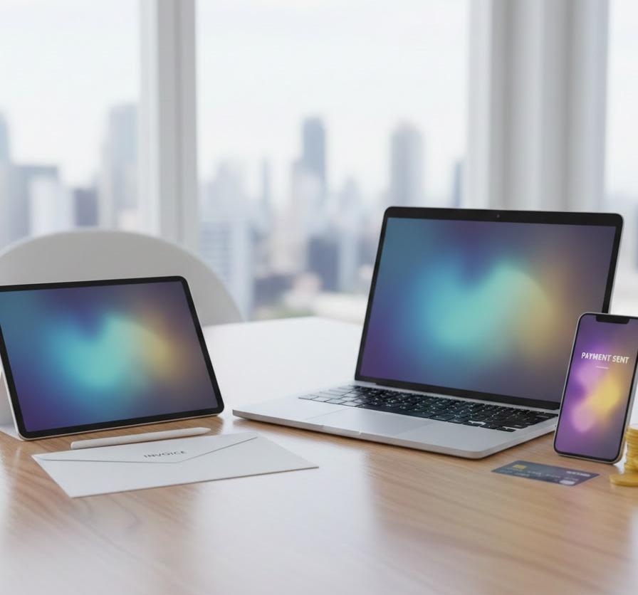 ビジネスシーンにおける請求と送金のやり取り