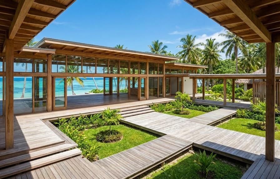 島での生活を豊かにするための施設解放と拡張