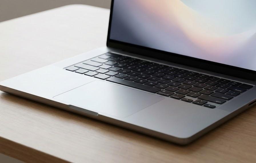 タッチパッドのスクロール方向を調整する手順