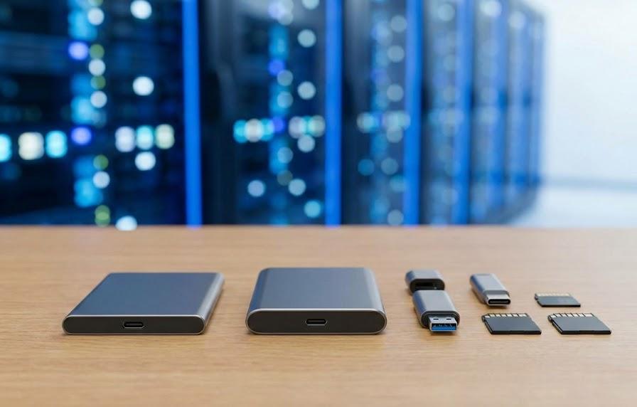 クラウドと外部メディアを活用したデータ分散