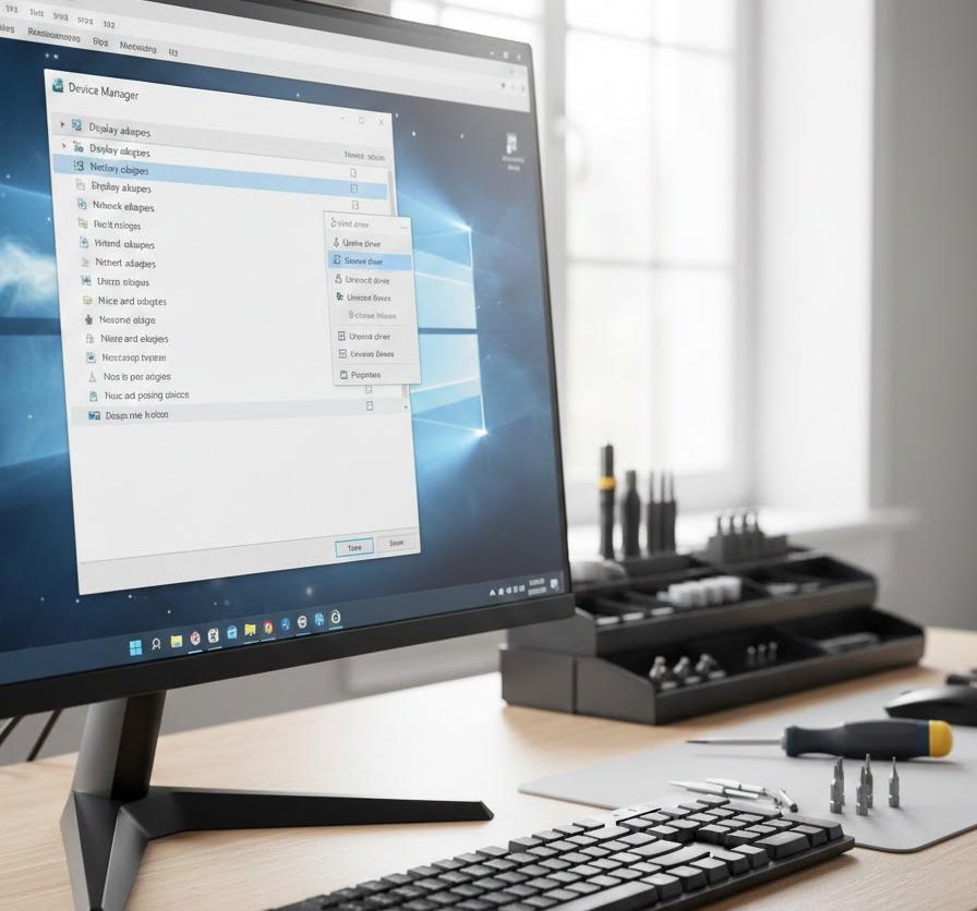 デバイスマネージャーによるドライバーの修復手順