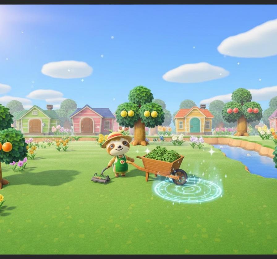 一瞬で島を綺麗にするレイジの草むしりサービス