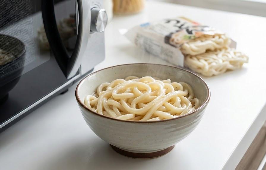 冷凍うどんを電子レンジでモチモチに仕上げる方法