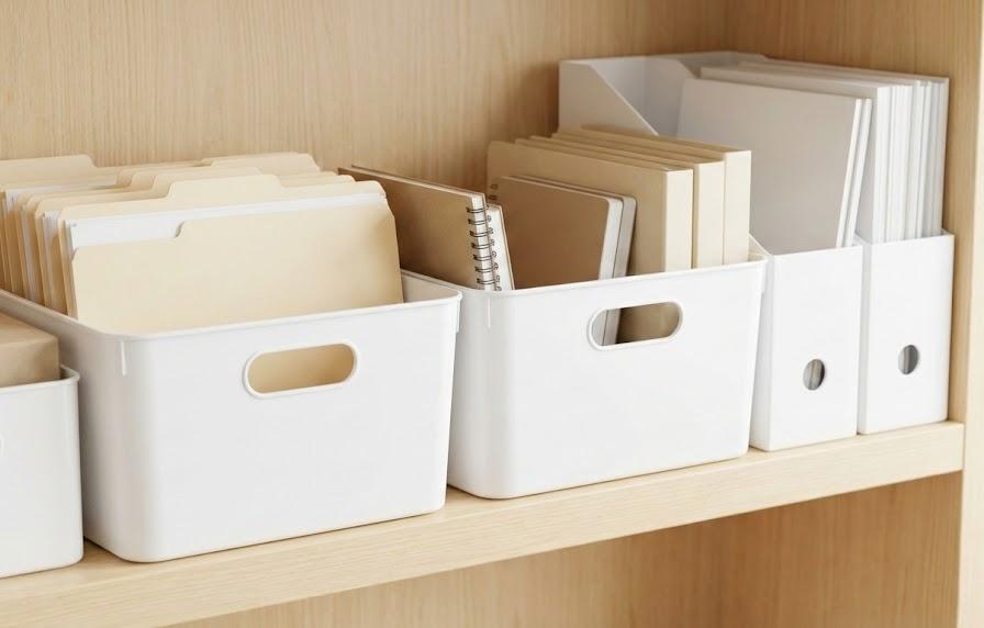 100均（ダイソー・セリア）の書類整理ボックスの魅力