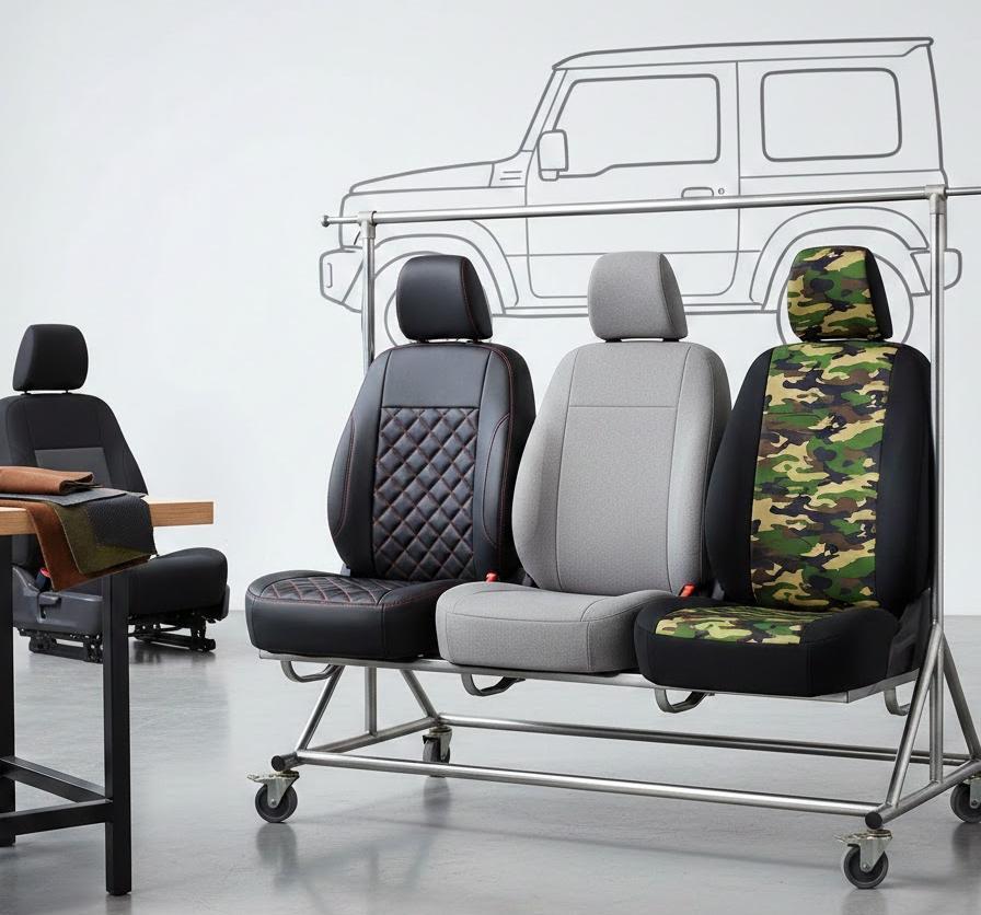 素材別で見るジムニー用シートカバーの特徴と比較