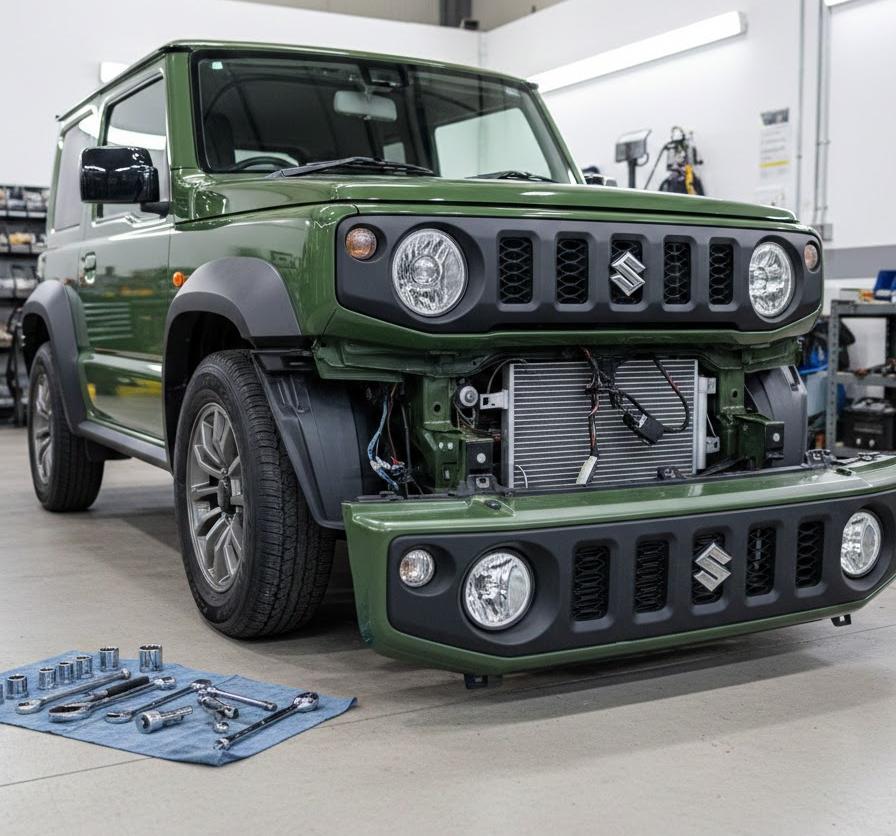 フロントグリルの取り外し手順を詳しく解説