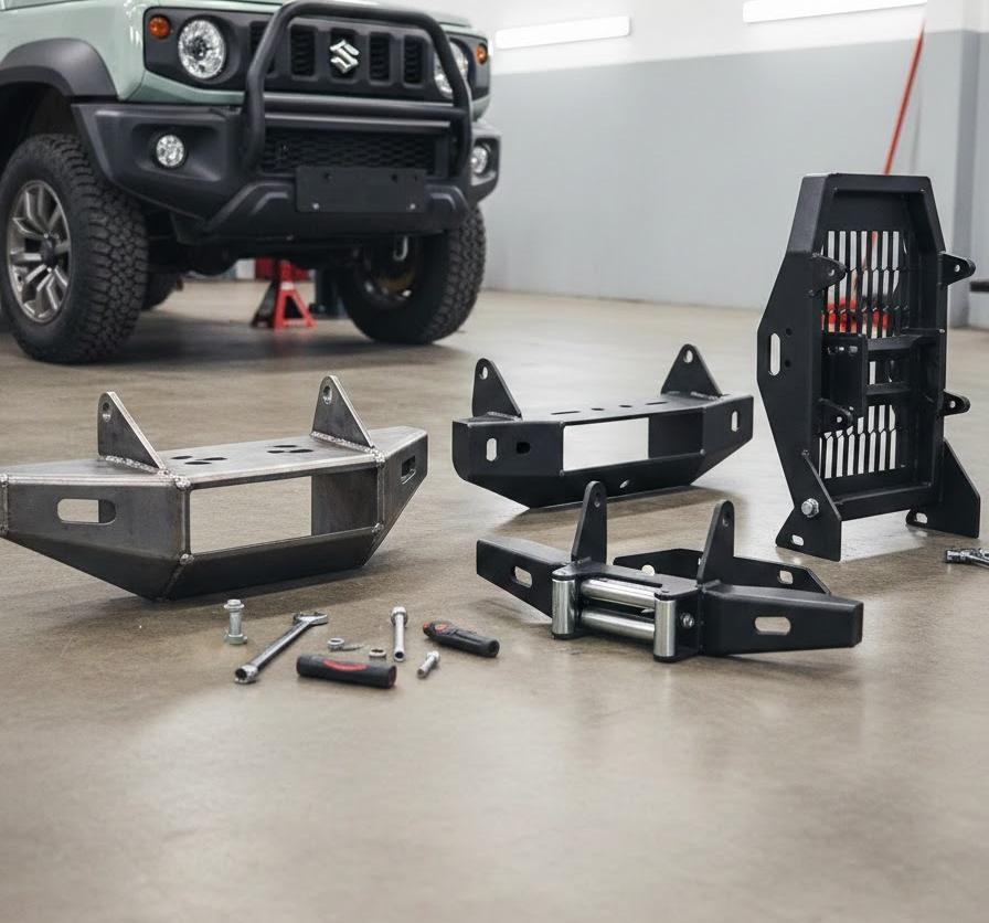 ジムニー用ウインチマウントの主な種類と特徴