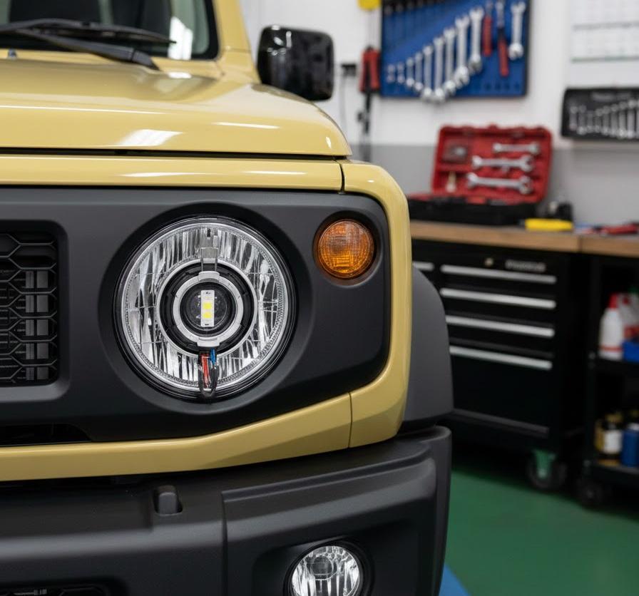 ジムニーのヘッドライトバルブ適合を型式別に解説